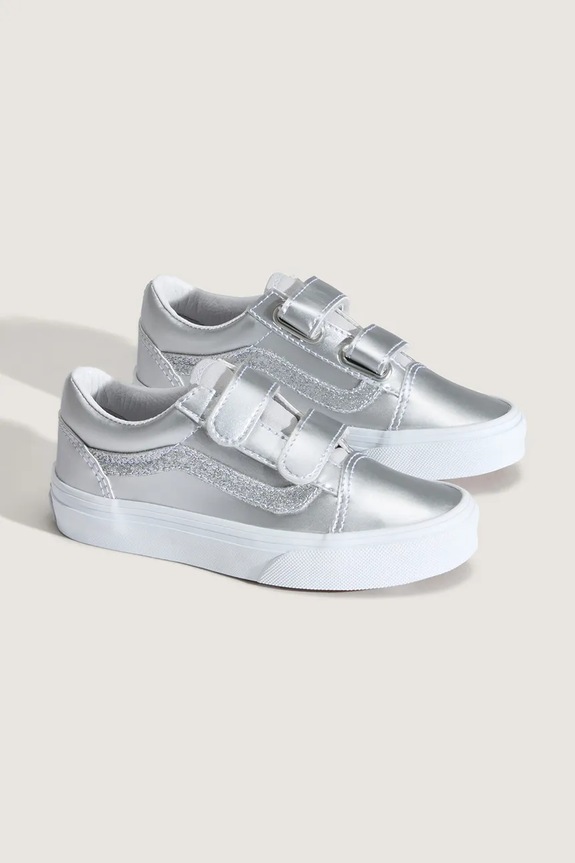Παιδικά πάνινα παπούτσια Vans Old Skool V VN000CYA7VF1 ασημί AW25