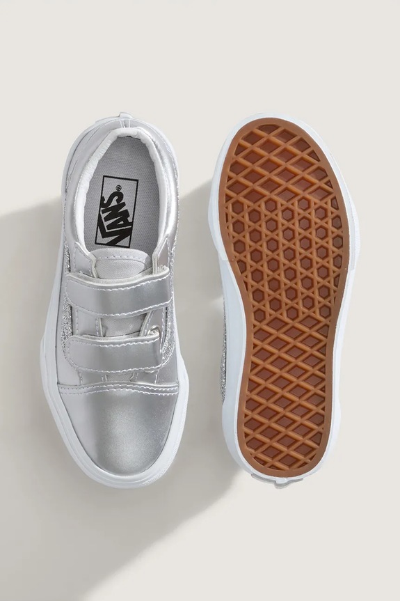 Παιδικά πάνινα παπούτσια Vans Old Skool V ασημί VN000CYA7VF1
