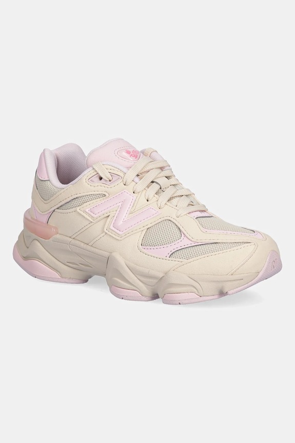 New Balance sneakers pentru copii 9060 imitatie de piele intoarsa bej GC9060JP