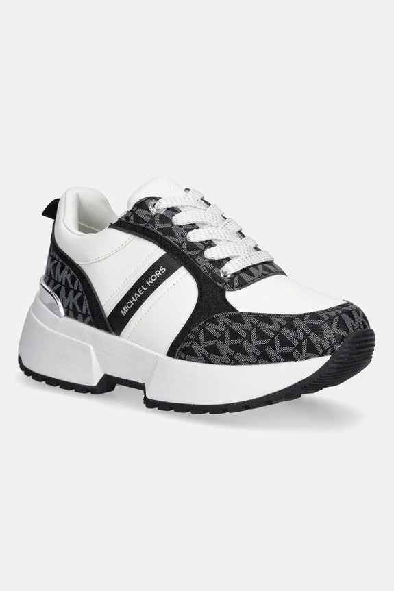Παιδικά sneakers Michael Kors COSMO MEYERS απομίμηση λείου δέρματος μαύρο MK02930001