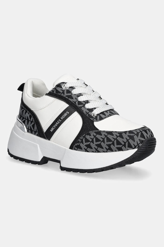 Παιδικά sneakers Michael Kors COSMO MEYERS απομίμηση λείου δέρματος μαύρο MK02930001