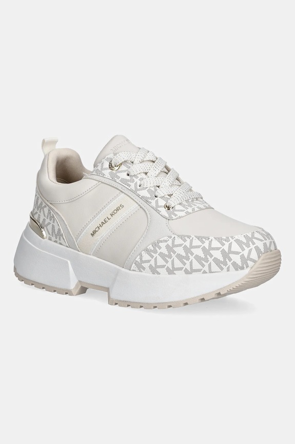 Michael Kors sneakers pentru copii COSMO MEYERS imitatie de piele bej MK02930256
