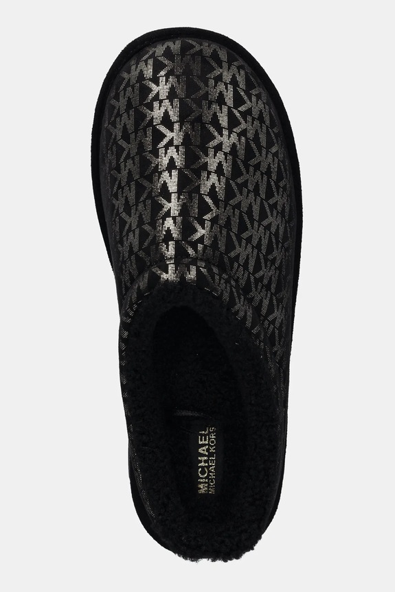 Detské papuče Michael Kors OSAKA LOGO čierna MK03782001