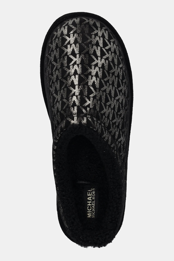 Detské papuče Michael Kors OSAKA LOGO čierna MK03782001