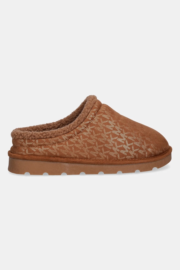 Detské papuče Michael Kors OSAKA LOGO MK03782220 hnedá AW25