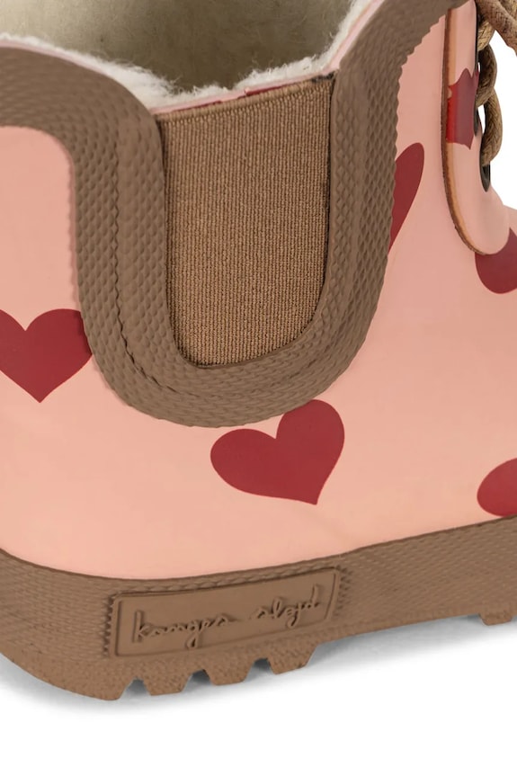 Djevojčice Gumene čizme Konges Sløjd THERMO BOOTS PRINT KS103543.G.9BYA roza