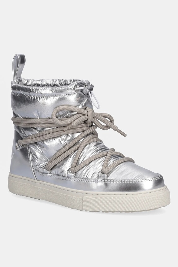 Παιδικές μπότες χιονιού Inuikii MOUNTAIN METALLIC χωρίς φερμουάρ ασημί 3001.003.0161.33.38