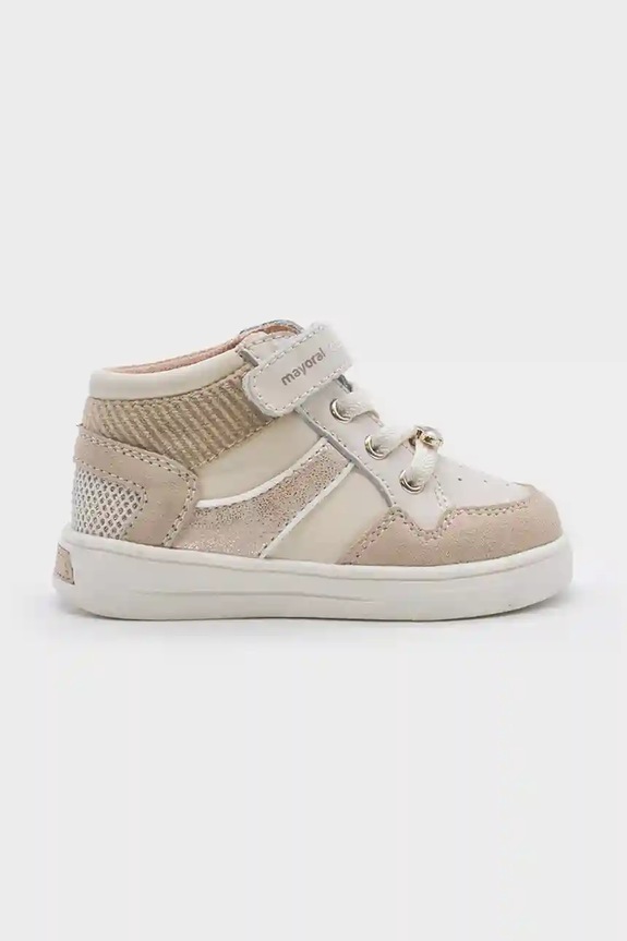 Mayoral sneakers pentru copii sintetic bej 42579.38A.Baby.9BYA