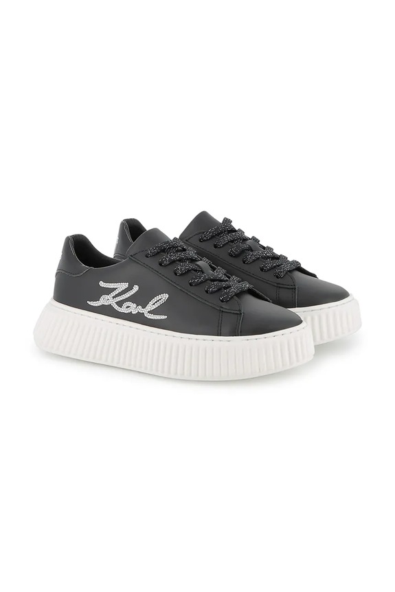 Karl Lagerfeld tenisówki skórzane niska czarny Z30978.36.39