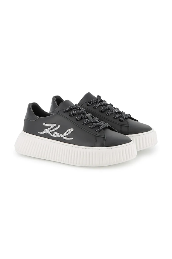 Karl Lagerfeld tenisówki skórzane niska czarny Z30978.36.39