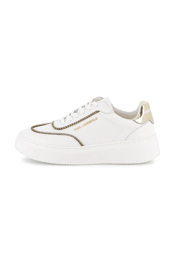 Дитячі шкіряні кросівки Karl Lagerfeld Z30981.27.35 білий AW25