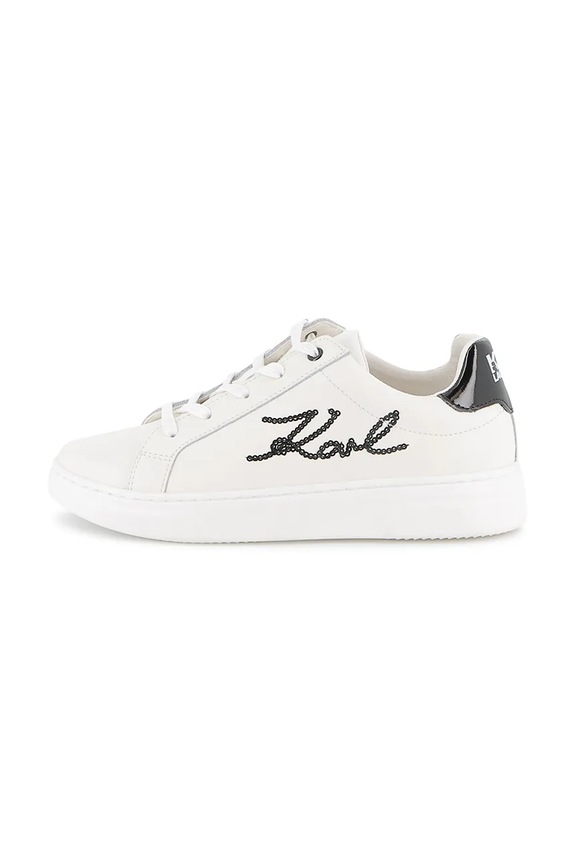 Дитячі шкіряні кросівки Karl Lagerfeld Z30982.36.39 білий AW25