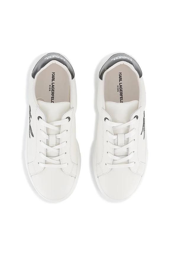 Дитячі шкіряні кросівки Karl Lagerfeld Z30982.36.39 білий