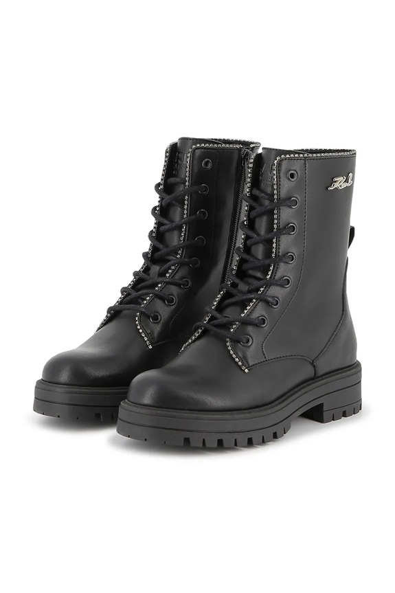 Dziewczynka Karl Lagerfeld botki Z30983.27.35 czarny