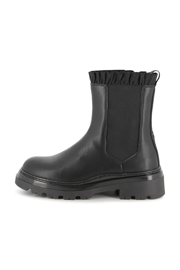 Παιδικές δερμάτινες μπότες τσέλσι Karl Lagerfeld Z30984.32.35 μαύρο AW25