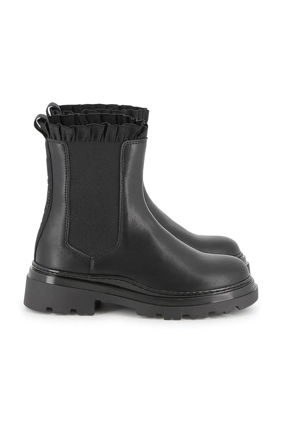 Παιδικές δερμάτινες μπότες τσέλσι Karl Lagerfeld Z30984.36.39