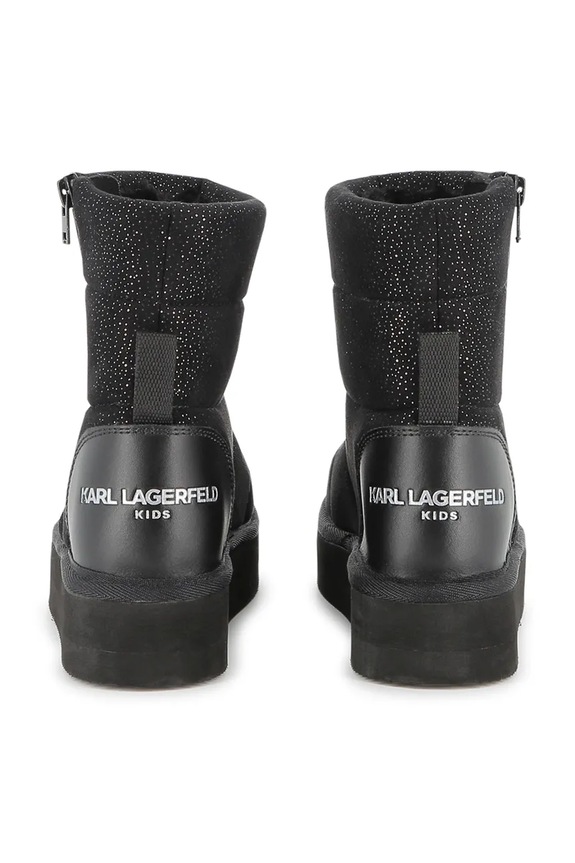 Dievča Detské zimné topánky Karl Lagerfeld Z30992.27.35 čierna