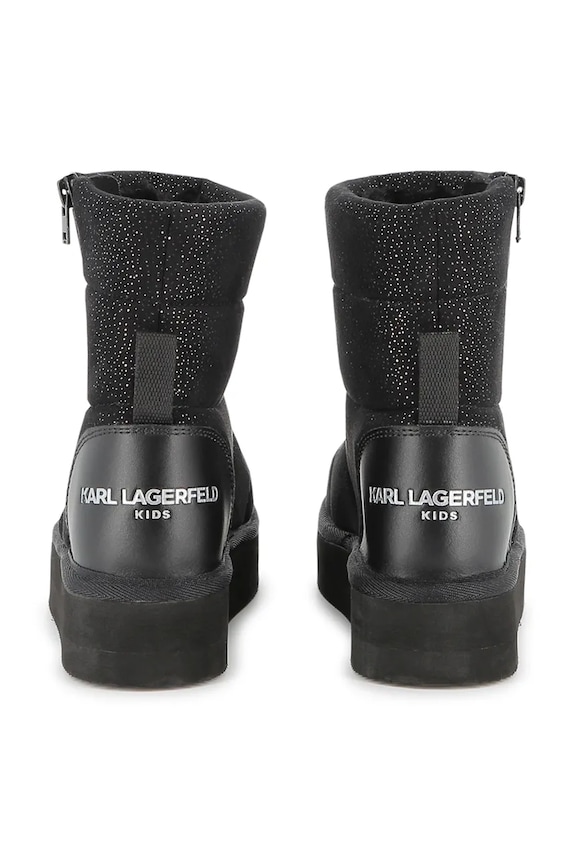 Dievča Detské zimné topánky Karl Lagerfeld Z30992.27.35 čierna