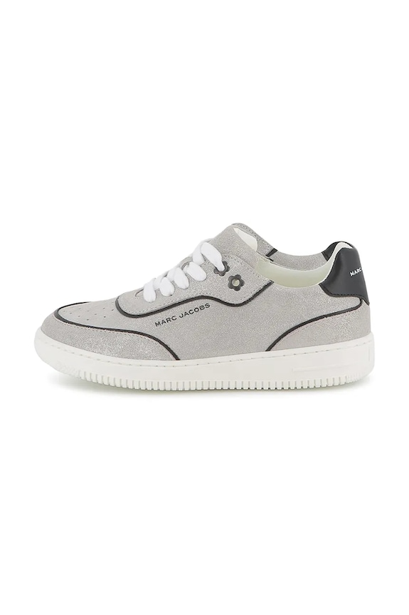 Marc Jacobs sneakers de piele întoarsă pentru copii W60671.31.35 gri AW25