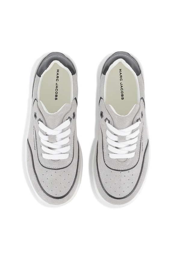 Marc Jacobs sneakers de piele întoarsă pentru copii W60671.31.35 gri