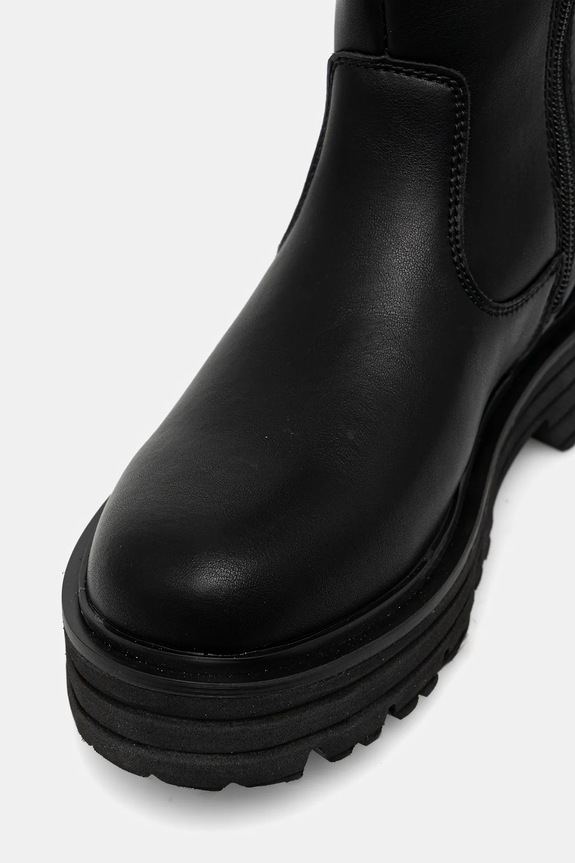 Dječje kožne čizme Patrizia Pepe crna PPJ980