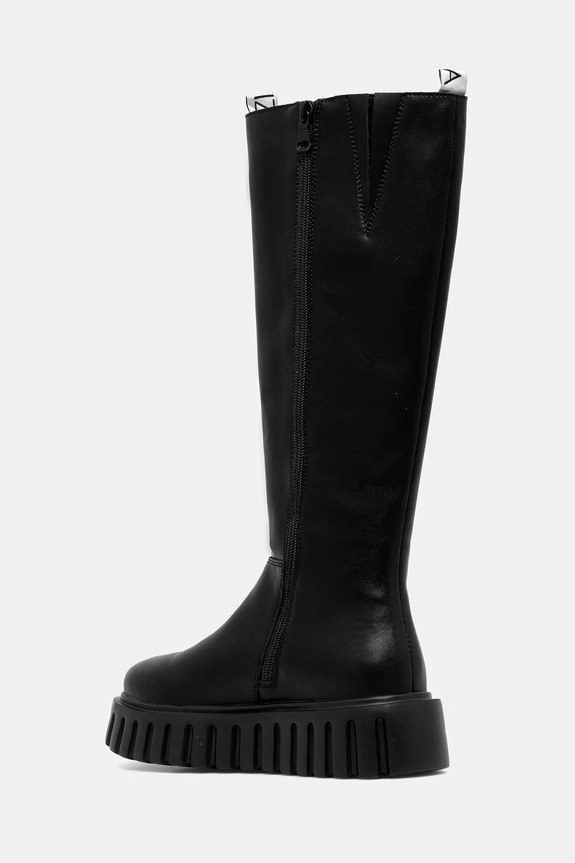 Κοριτσίστικα Παιδικές δερμάτινες μπότες Patrizia Pepe PPJ983 μαύρο