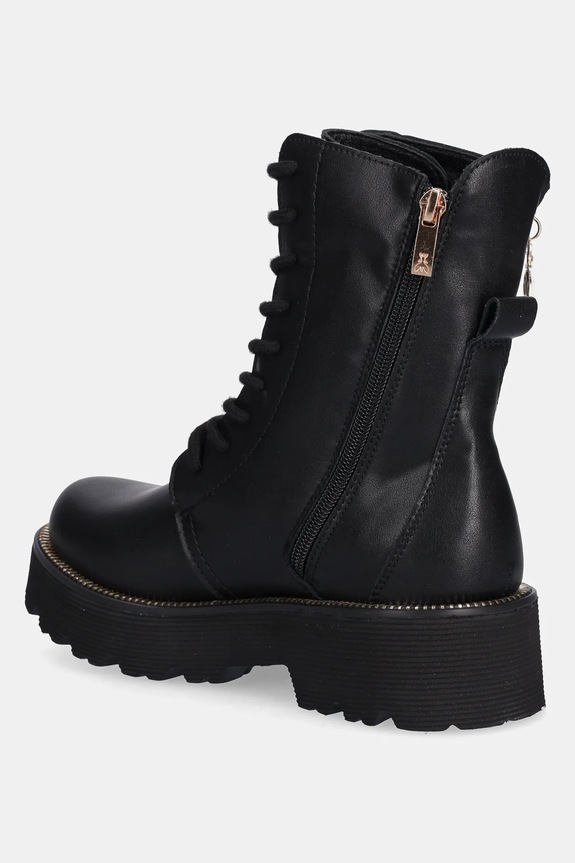 Djevojčice Kožne dječje čizme Patrizia Pepe PPJ961 crna