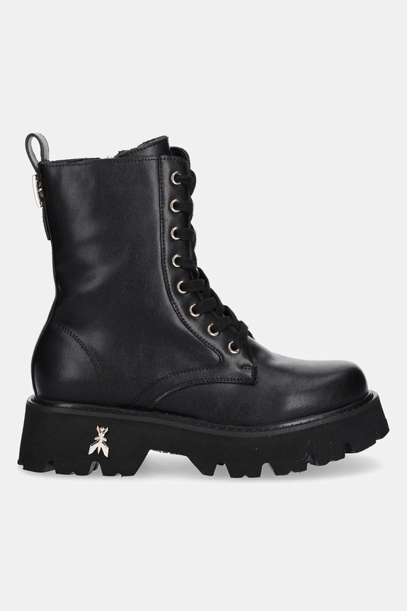 Detské kožené workery Patrizia Pepe PPJ972 čierna AW25