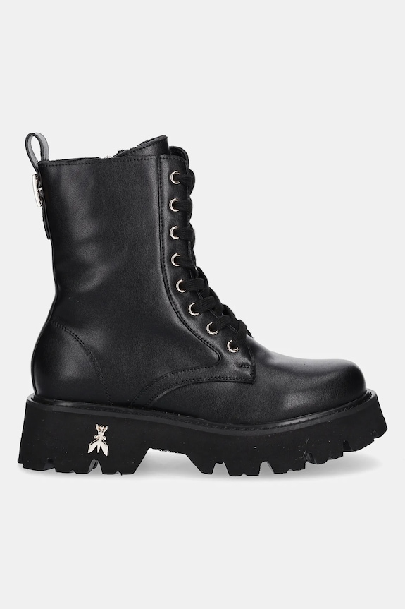 Detské kožené workery Patrizia Pepe PPJ972 čierna AW25
