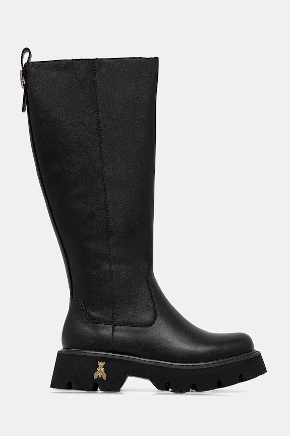 Patrizia Pepe ghete din piele pentru copii PPJ973 negru AW25