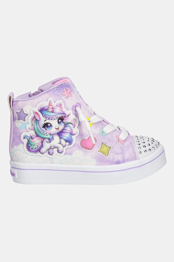 Skechers trampki dziecięce TWI-LITES 2.0 - UNICORN GLAM 314378N fioletowy AW25
