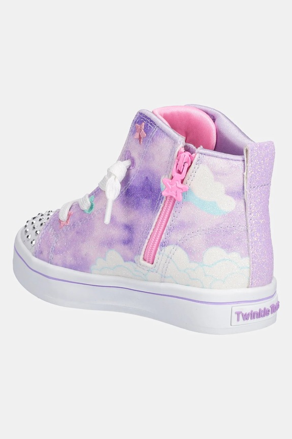Dziewczynka Skechers trampki dziecięce TWI-LITES 2.0 - UNICORN GLAM 314378N fioletowy