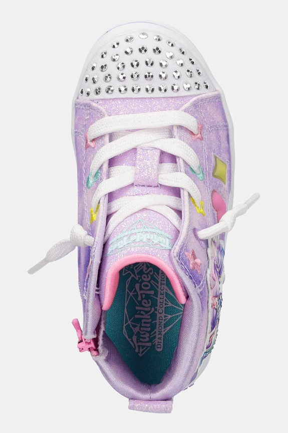 Skechers trampki dziecięce TWI-LITES 2.0 - UNICORN GLAM fioletowy 314378N