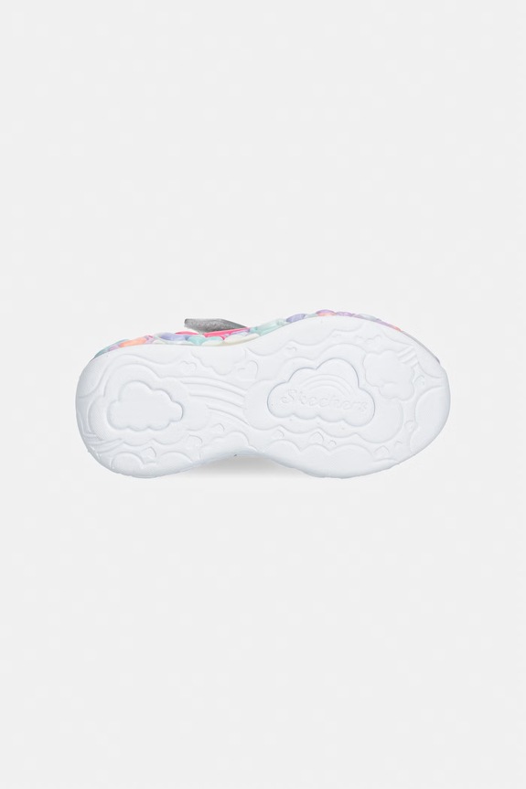 Skechers ETERNAL HEART LIGHTS - TON OF tenisky detské 302697N strieborná