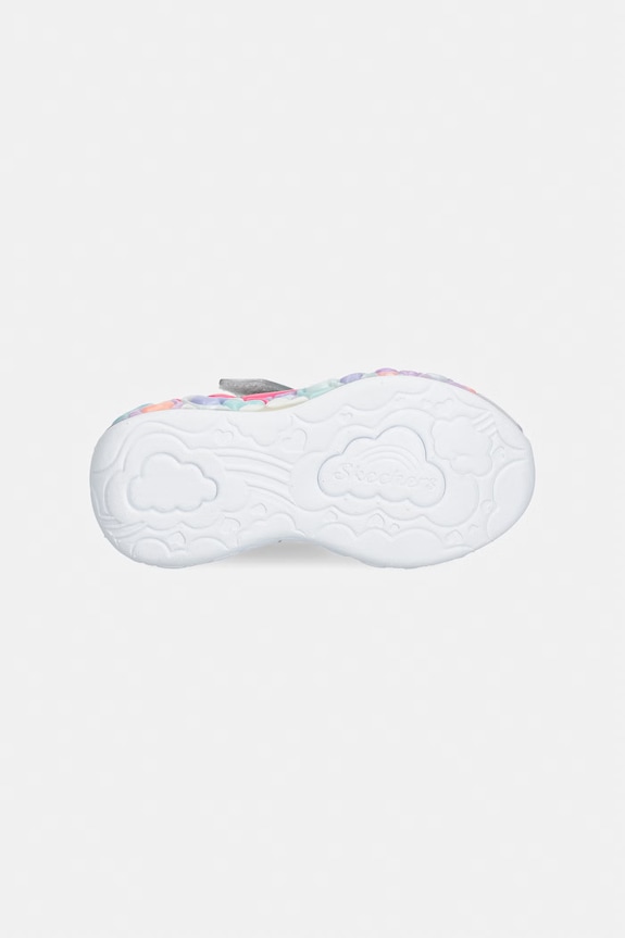 Skechers ETERNAL HEART LIGHTS - TON OF tenisky detské 302697N strieborná