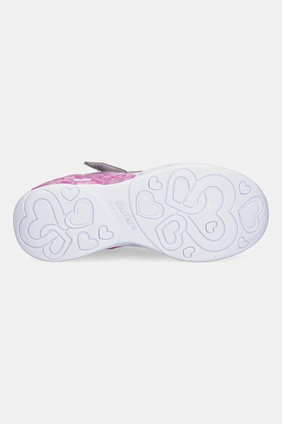 Skechers INFINITE HEART LIGHTS - HEART sneakersy dziecięce 303261L srebrny