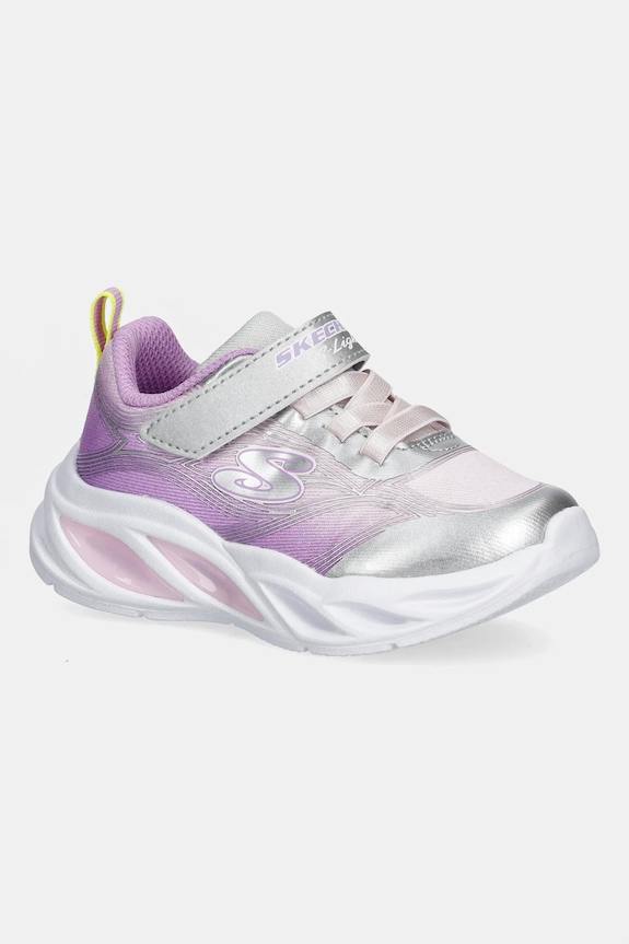Skechers sneakersy dziecięce COSMIC GLOW syntetyczny srebrny 303712N