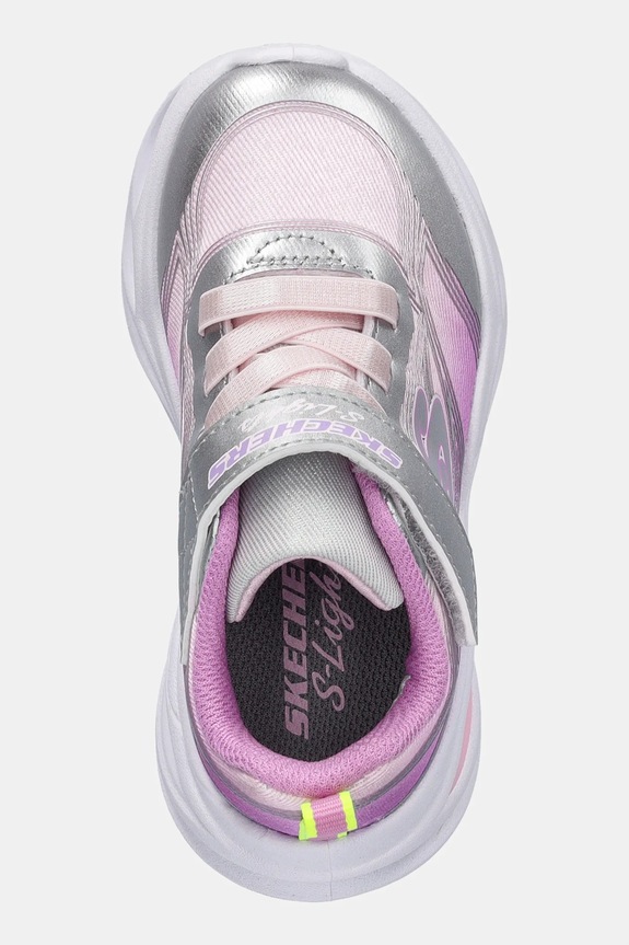 Skechers sneakersy dziecięce COSMIC GLOW srebrny 303712N