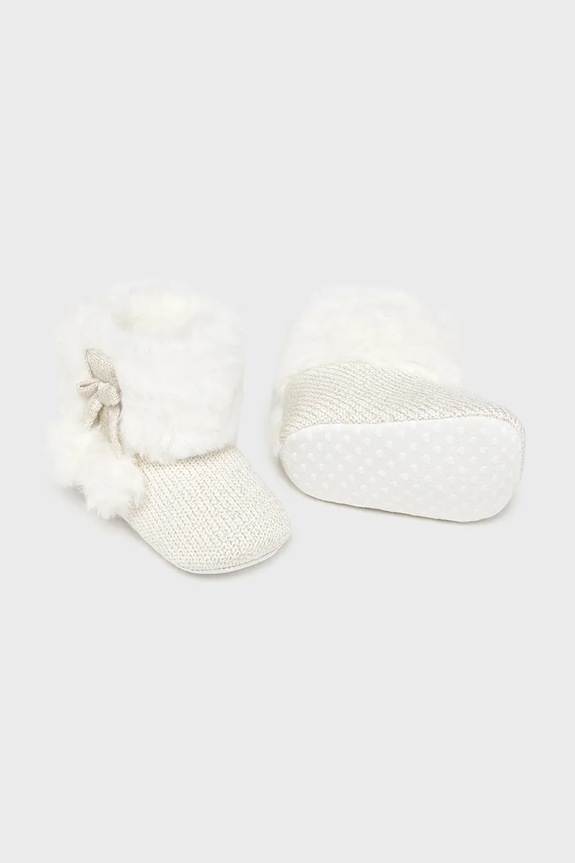 Mayoral Newborn pantofi pentru bebeluși textil bej 9954.2F.Newborn.9BYA