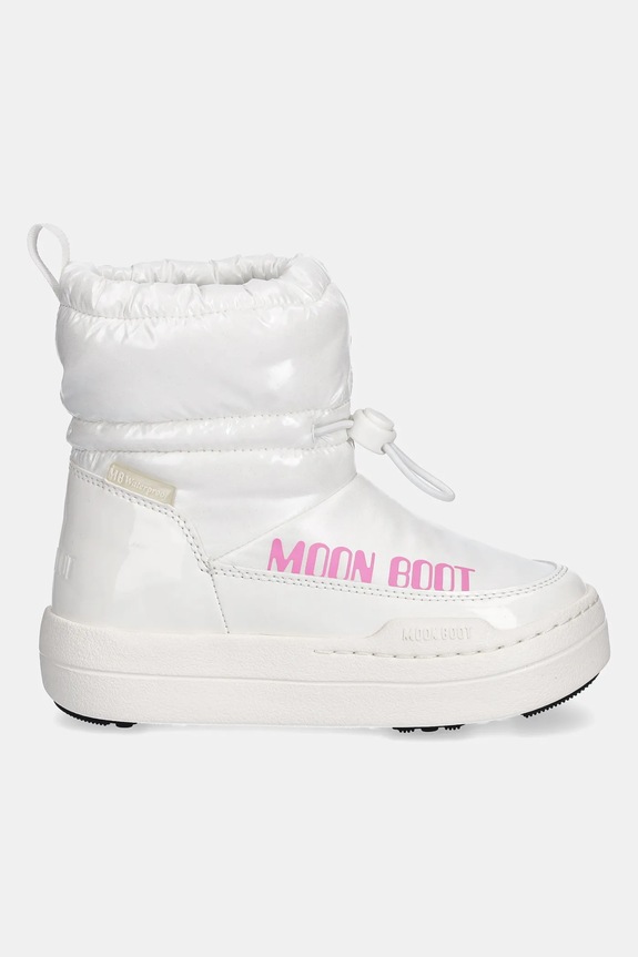Detské zimné topánky Moon Boot MB JR PARK TUBE MID GLITTER WP 80D3440110.27.34 biela AW25