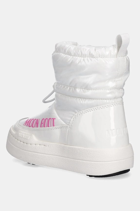 Dievča Detské zimné topánky Moon Boot MB JR PARK TUBE MID GLITTER WP 80D3440110.27.34 biela