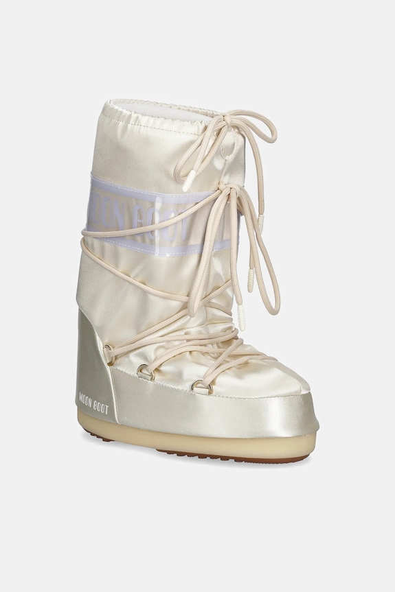 Detské snehule Moon Boot MB ICON PEARLY zateplené béžová 80D1403060
