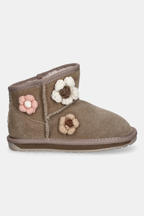 Μπότες χιονιού σουέτ για παιδιά Emu Australia Daisy K13232.Daisy μπεζ AW25