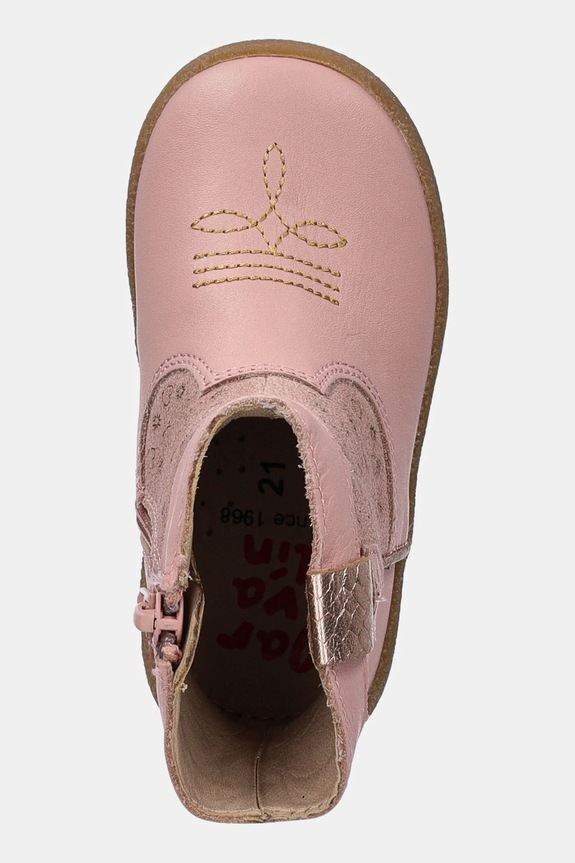Garvalin ghete din piele pentru copii roz 251329