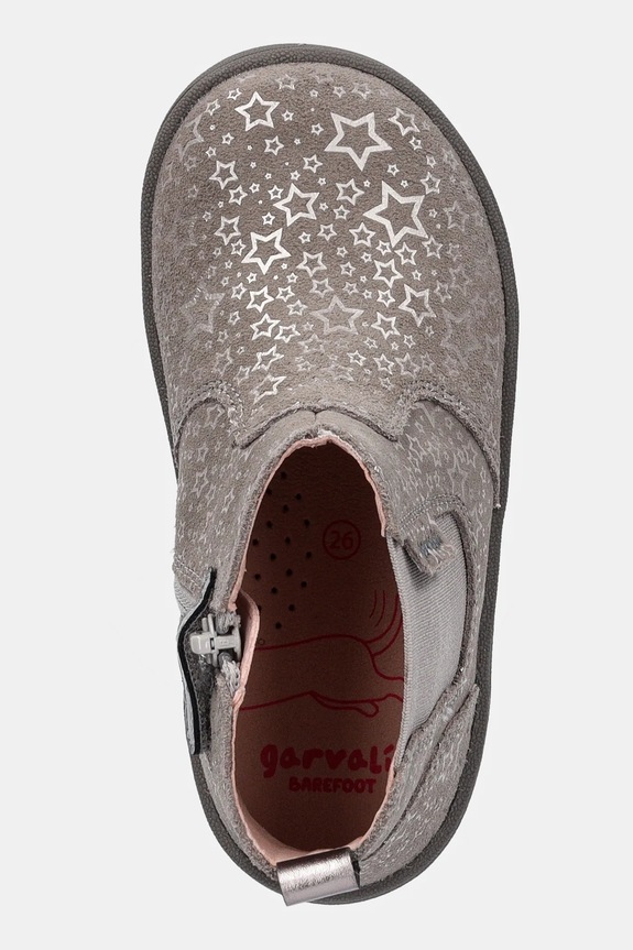 Garvalin stivaletti chelsea in pelle scamosciata bambini grigio 251500.25.27