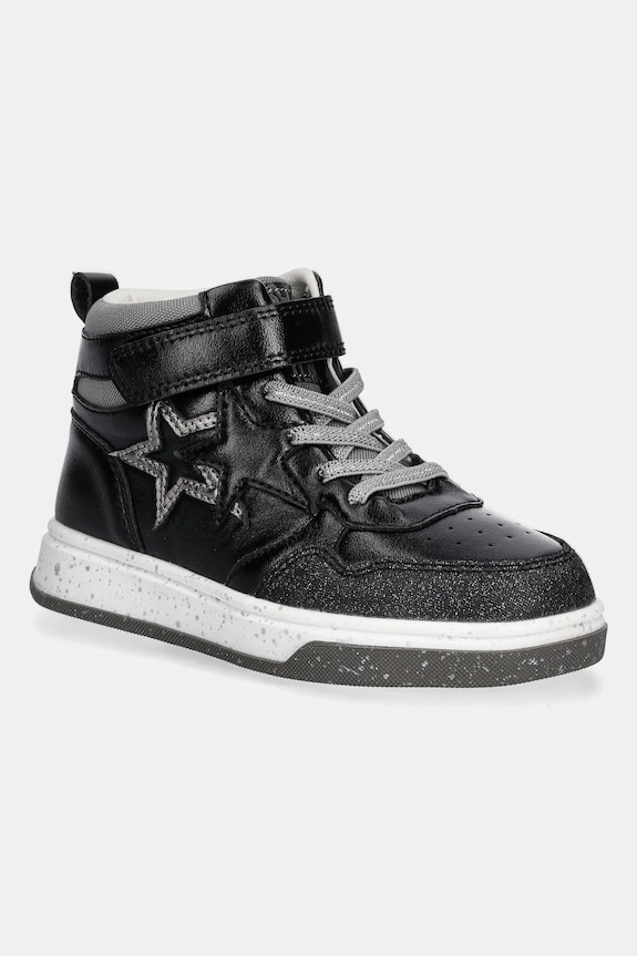 Παιδικά sneakers Garvalin απομίμηση λείου δέρματος μαύρο 251551