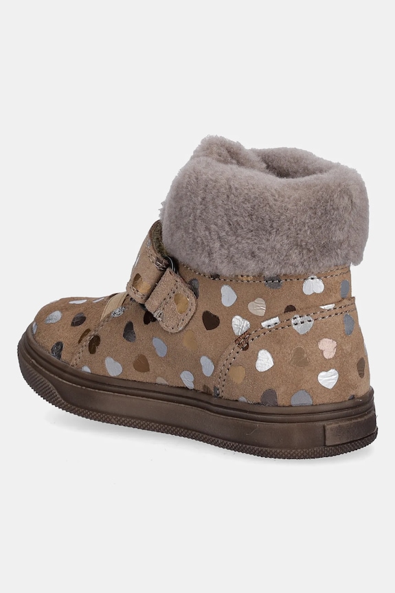 Dziewczynka Froddo buty zimowe zamszowe dziecięce BASCO TEX G2110144.11.21.24 beżowy