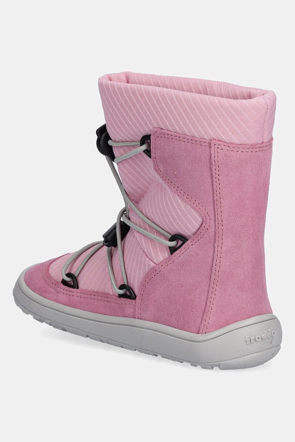 Dziewczynka Froddo buty zimowe dziecięce BAREFOOT TEX TRACK WOOL G3160251.G.25.30 różowy