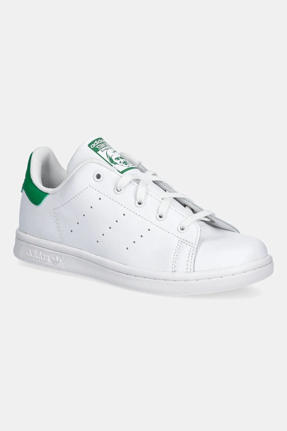 Detské kožené tenisky adidas Originals STAN SMITH imitácia kože biela JP9720