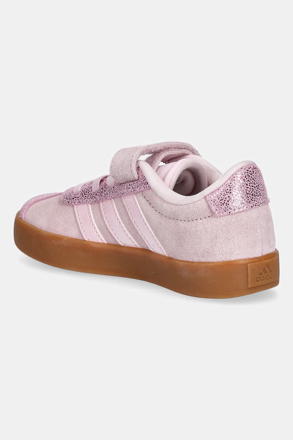 Băieți adidas sneakers de piele întoarsă pentru copii VL COURT 3.0 JP7835 roz